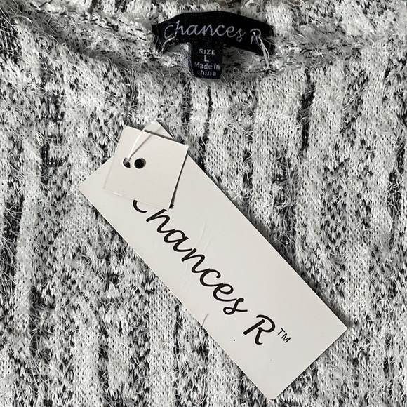 NWT Chances R White Sweater - Picture 3 of 4